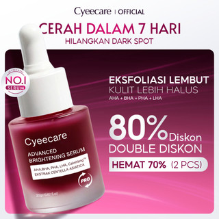 Cyeecare AHA BHA PHA LHA Peeling Solution Serum Eksfoliasi Wajah Menghaluskan Mencerahkan Kulit Mengangkat Sel Kulit Mati Komedo 20g