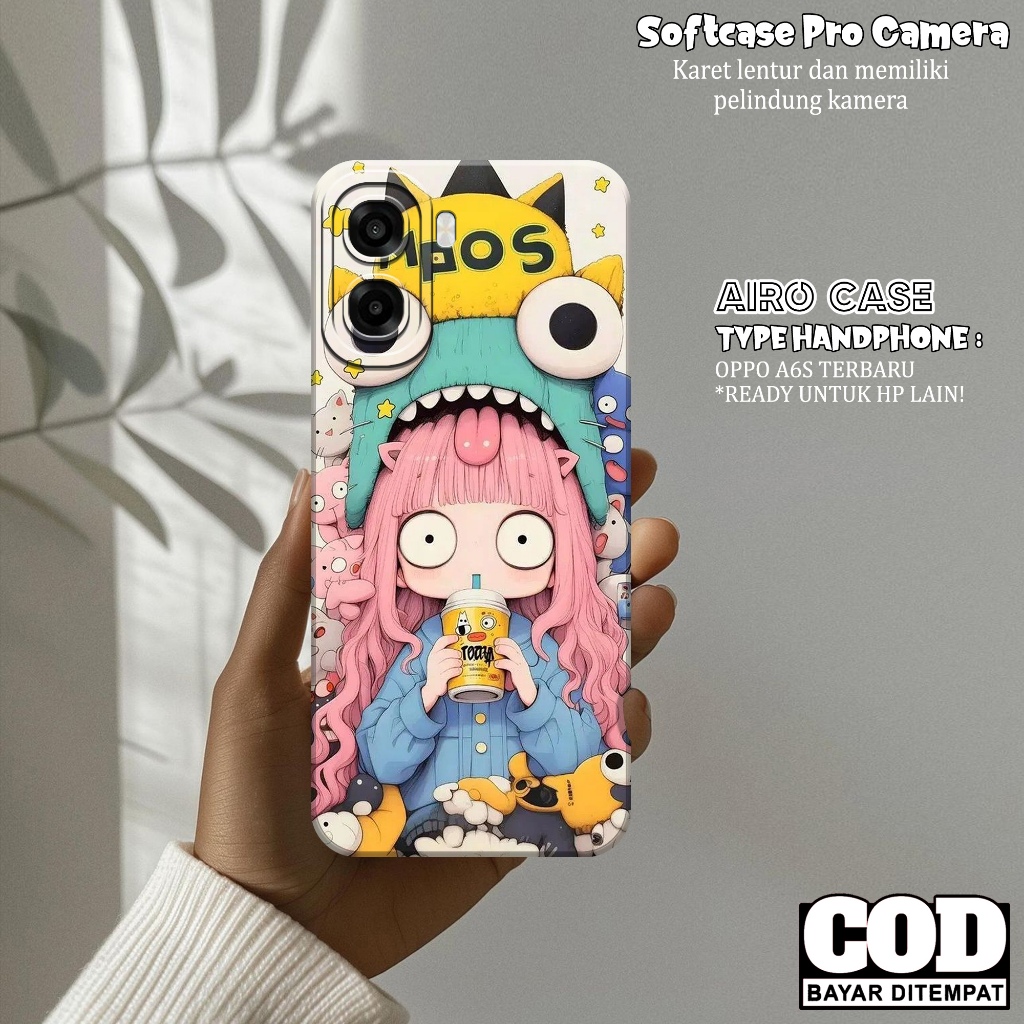 เคส Oppo A6S ล่าสุด - เคส Oppo A6S Softcase - เคสแฟชั่นการ์ตูน - เคส Oppo A6S - เคส Pro Camera Softc