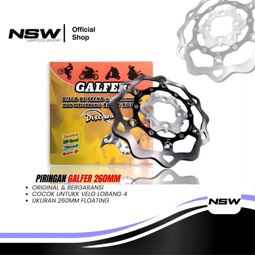 Galfer 260MM disc Plate Vario Beat Scoopy Mio fiz r disc Original Galfer 260mm disc Plate