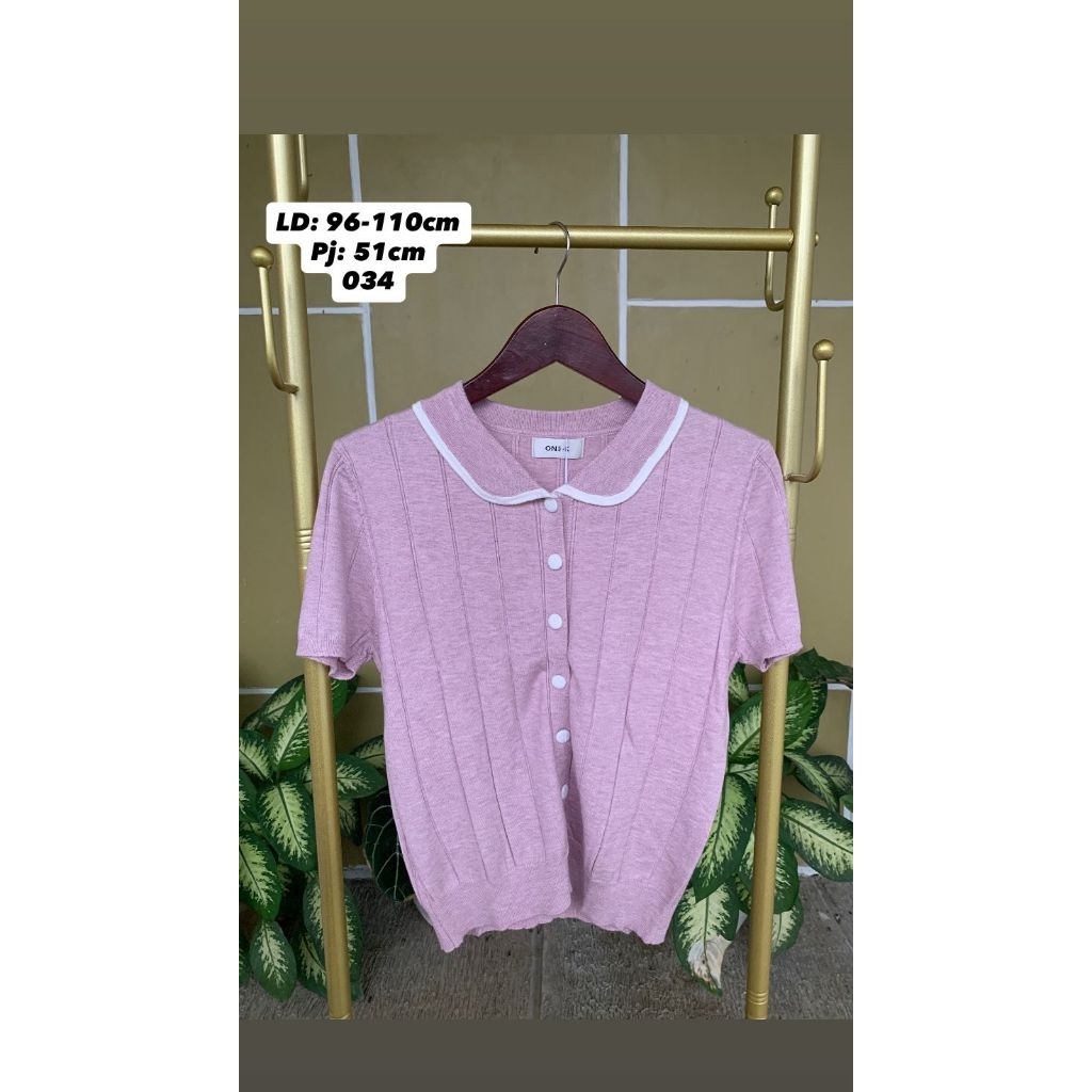 เสื้อไหมพรมปุ่มด้านบนเนียนนุ่ม one k bkk