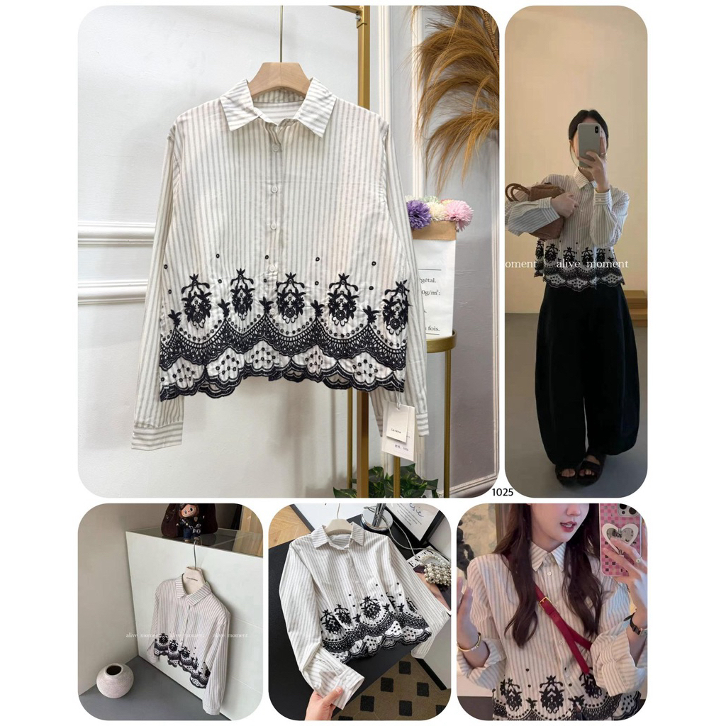 KEMEJA Atsusan เสื้อเชิ้ต Karun ปักลายระดับพรีเมียมสําหรับผู้หญิง | คุณจา