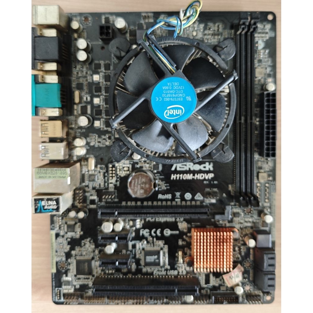 ขายเมนบอร์ด h110 i3 6100 พัดลม