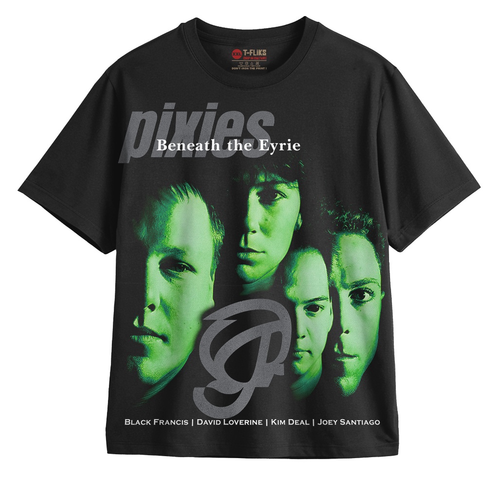 PIXIES BENEATH THE EYRIE BAND TSHIRT OVERSIZE UNISEX BLACK - TFLICS
