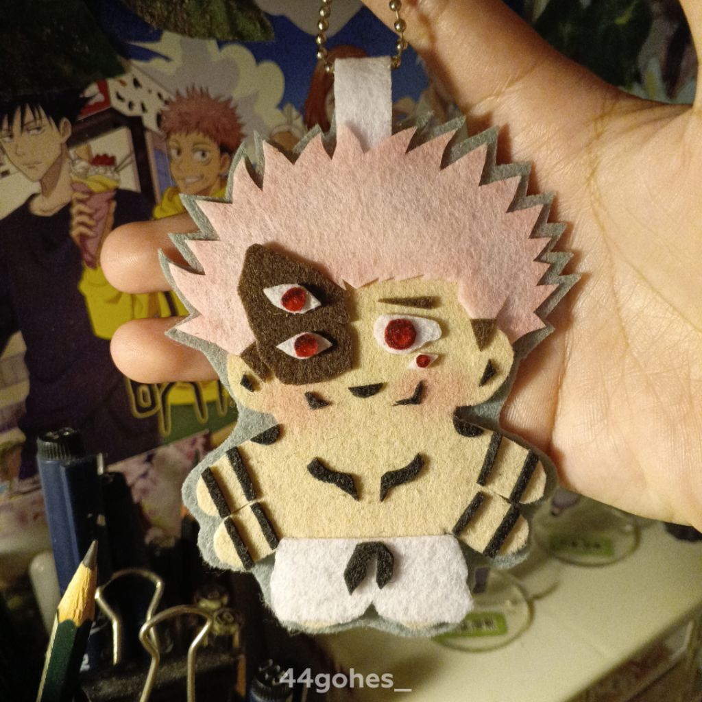 พวงกุญแจ Sukuna Felt | Fanmerch Jujutsu Kaisen