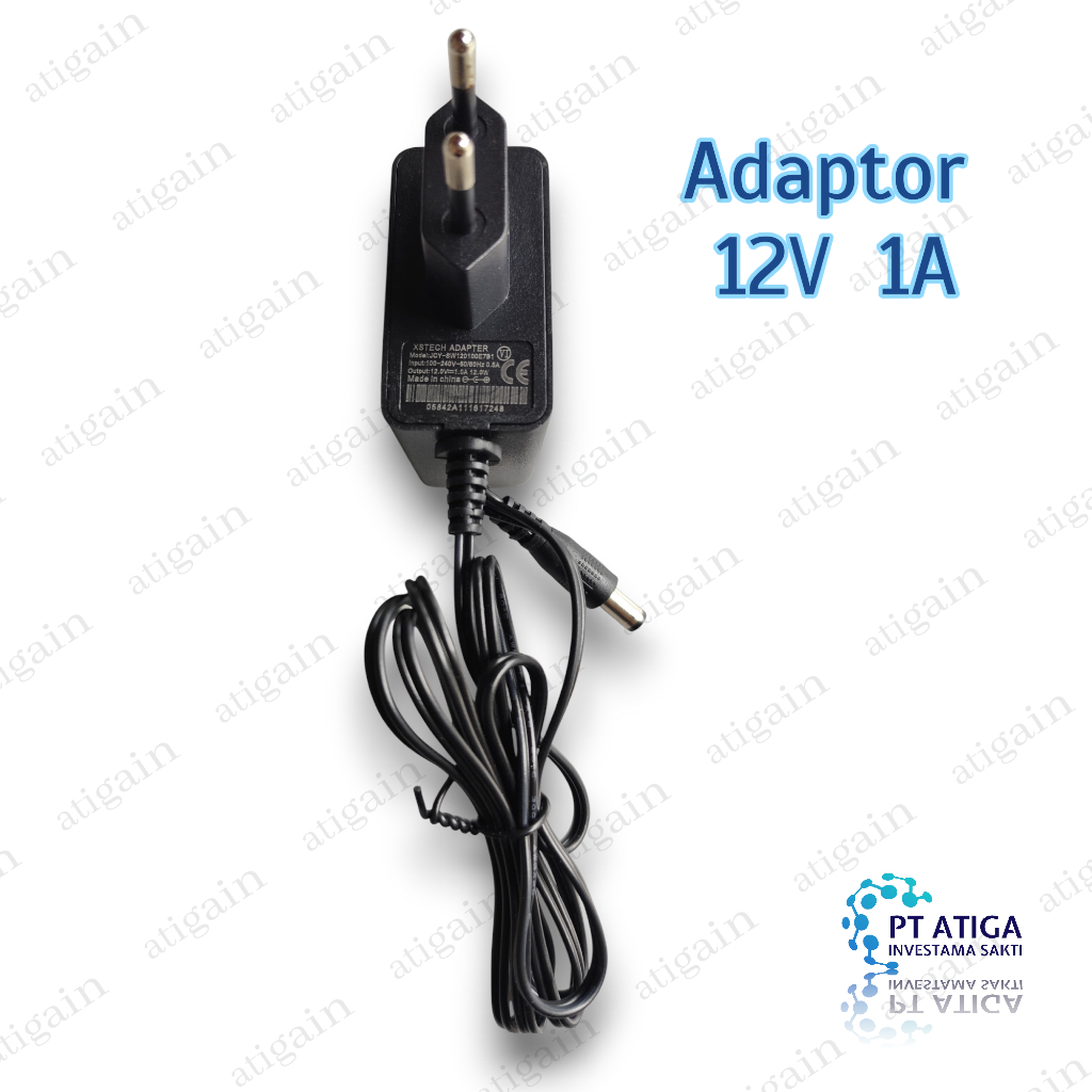 อะแดปเตอร์ 12V 1A ดั้งเดิมแจ็ค 3.5 มม. 1.5M3ter สาย