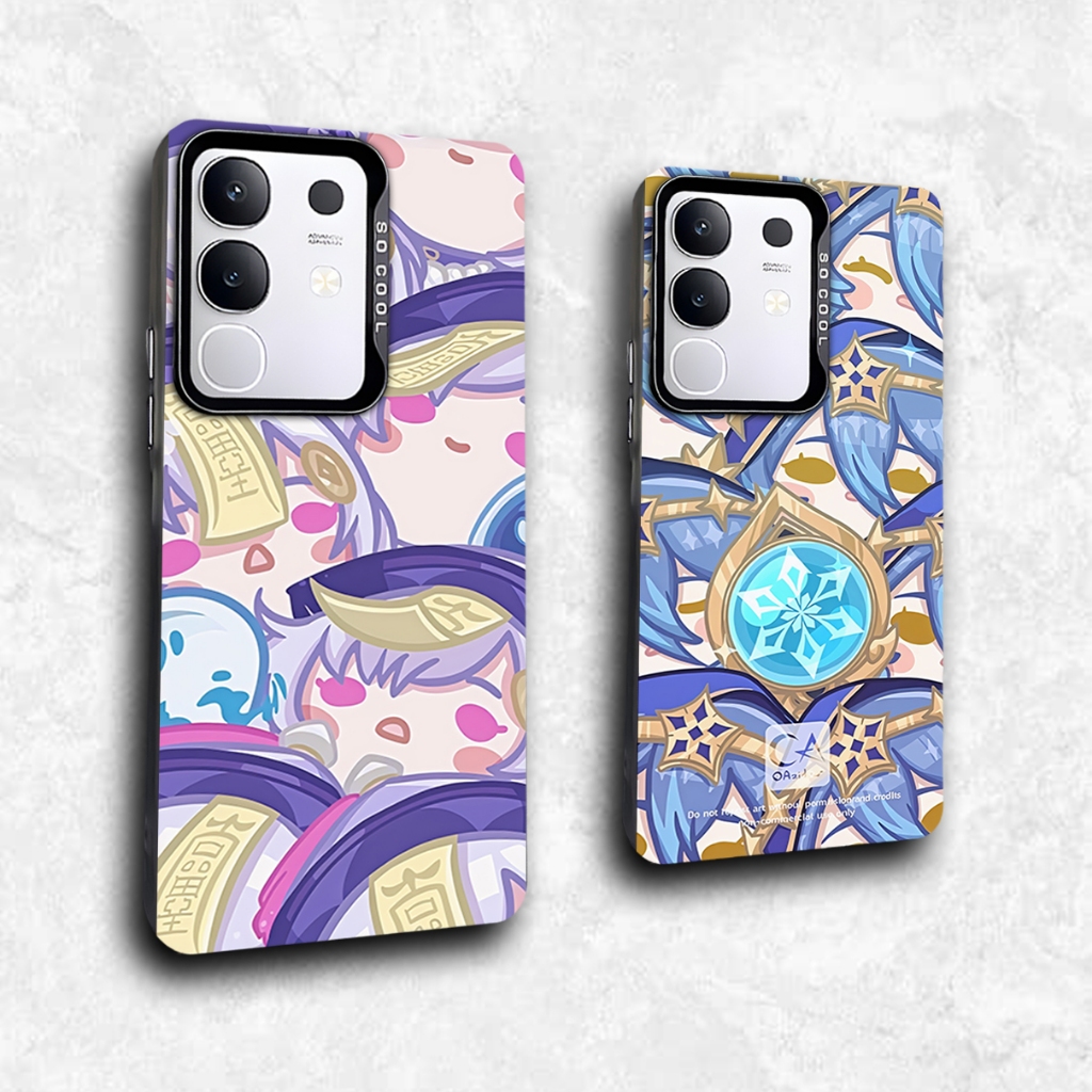 RN47 ตัวอักษร Genshin Chibi กรณี Vivo series สําหรับ Vivo Y29 4G Y19S V50 V40 V50 Lite V40 Lite Iqoo