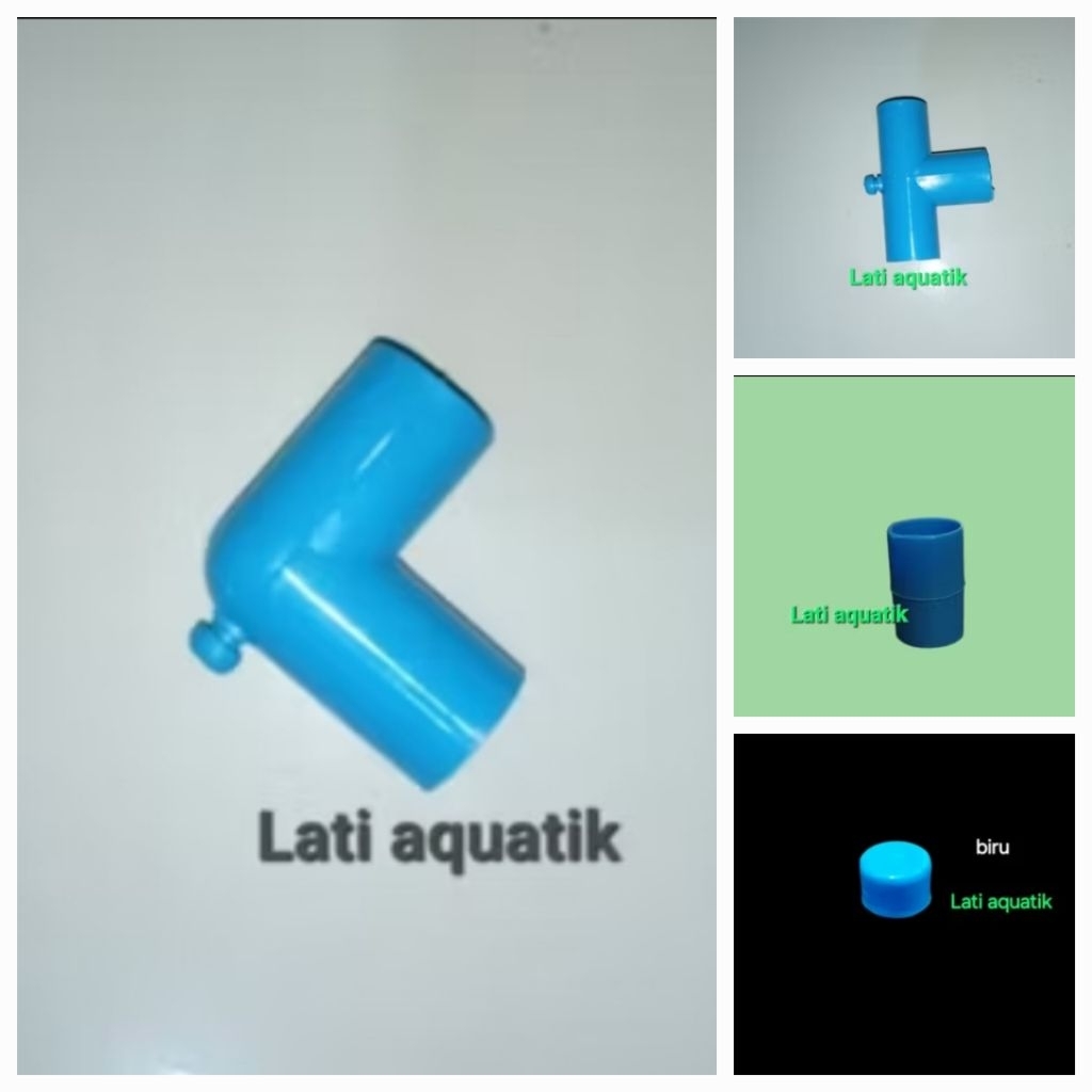 ข้อต่อท่อตู้ปลา 5/8 ใน L/T/I/BLUE CAP