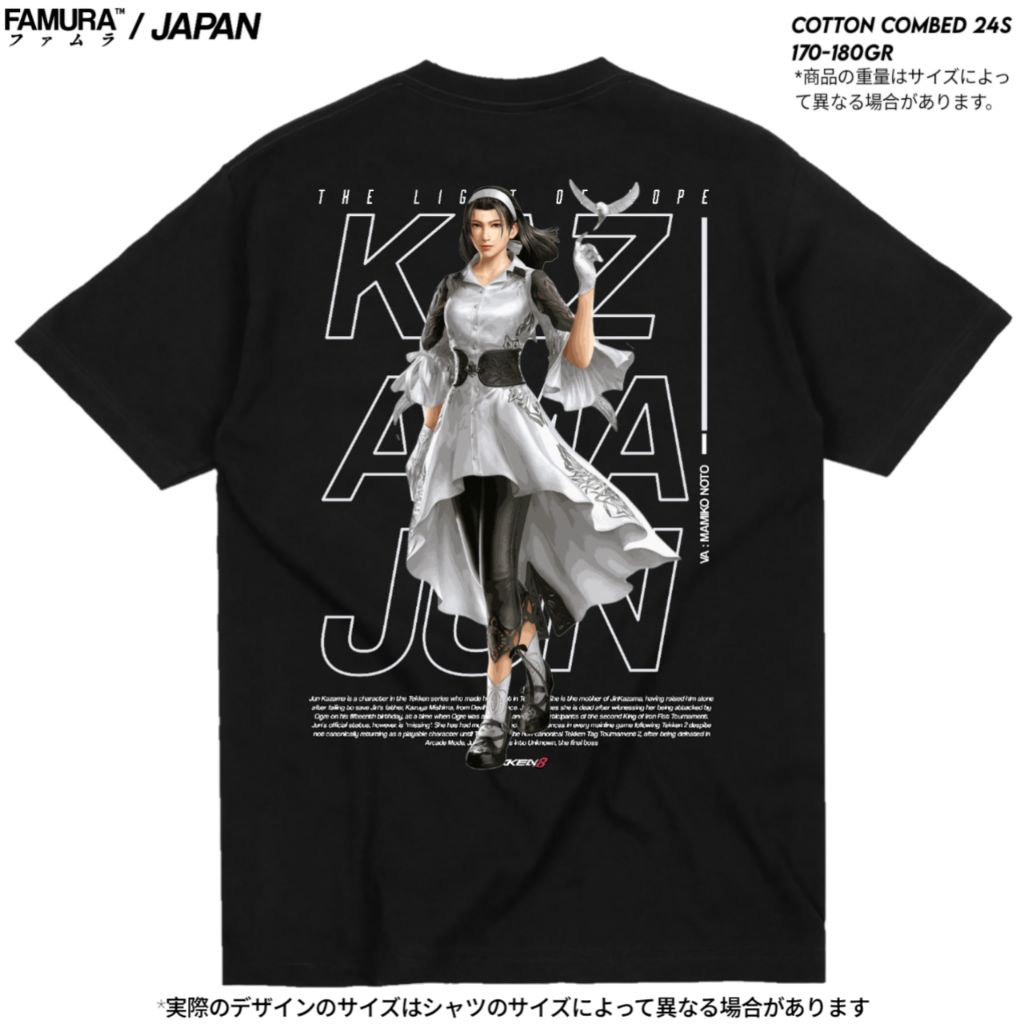 FIMURA Graphic T-Shirt / T-Shirt Game Shirt Jun Kazama Tekken 8