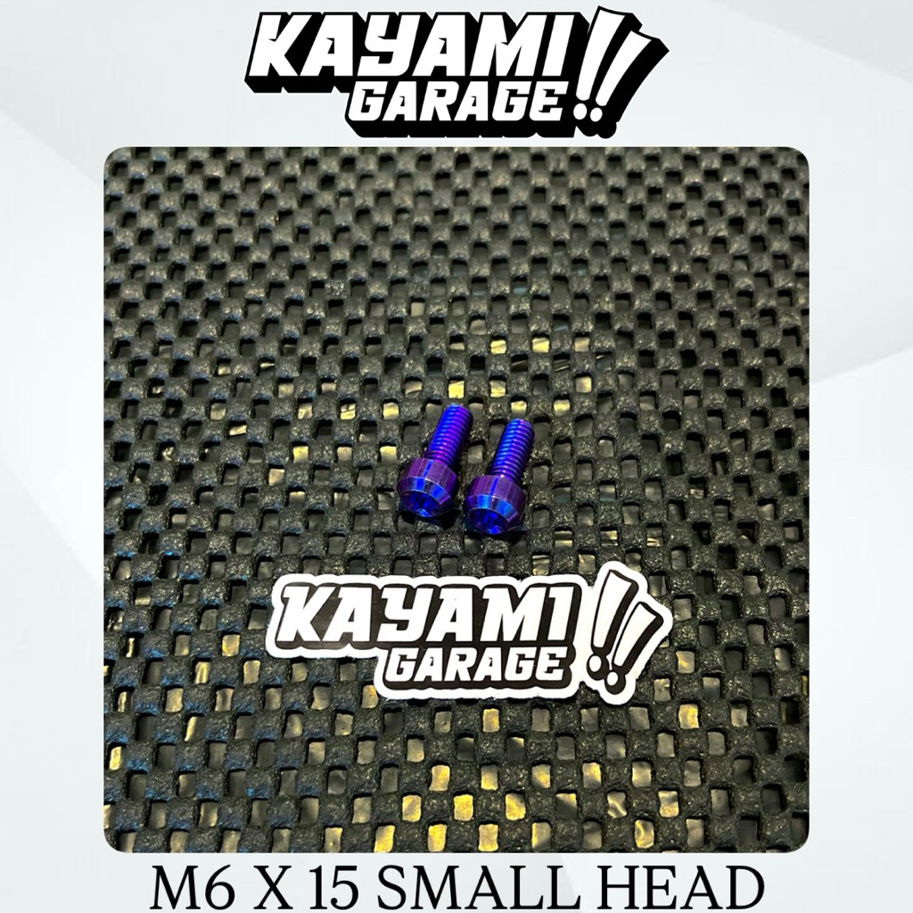 น็อตไทเทเนียม M6 X 15 / เกลียว 10 หัวเล็ก