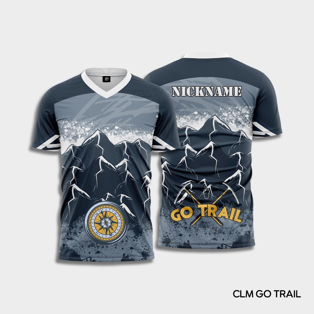 เสื้อกีฬาพิมพ์ลายพรีเมี่ยมชื่อที่กําหนดเอง 3R Climbing CLM GO TRAIL