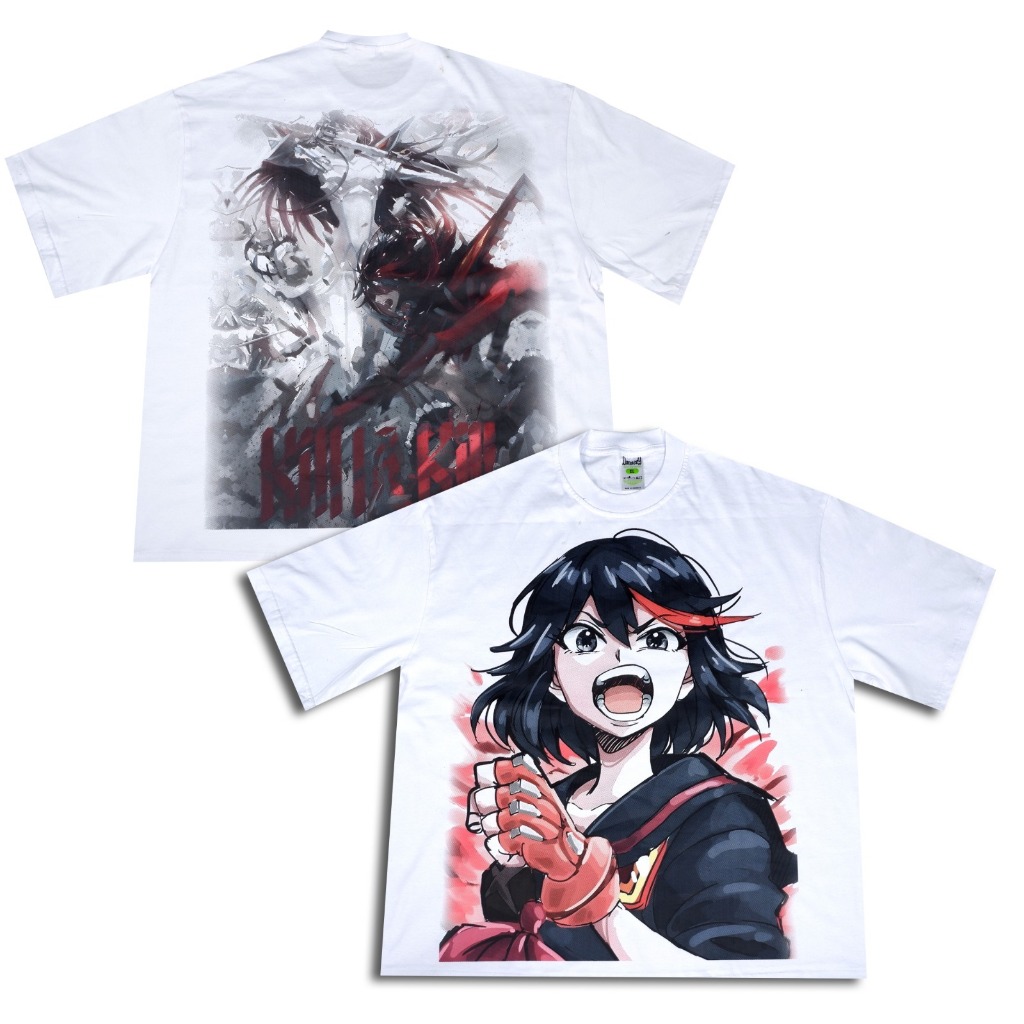 RYUKO MATOI KILL LA KILL ภาพยนตร์เกมอะนิเมะมังงะเสื้อยืด Bootleg Vintage Oversize