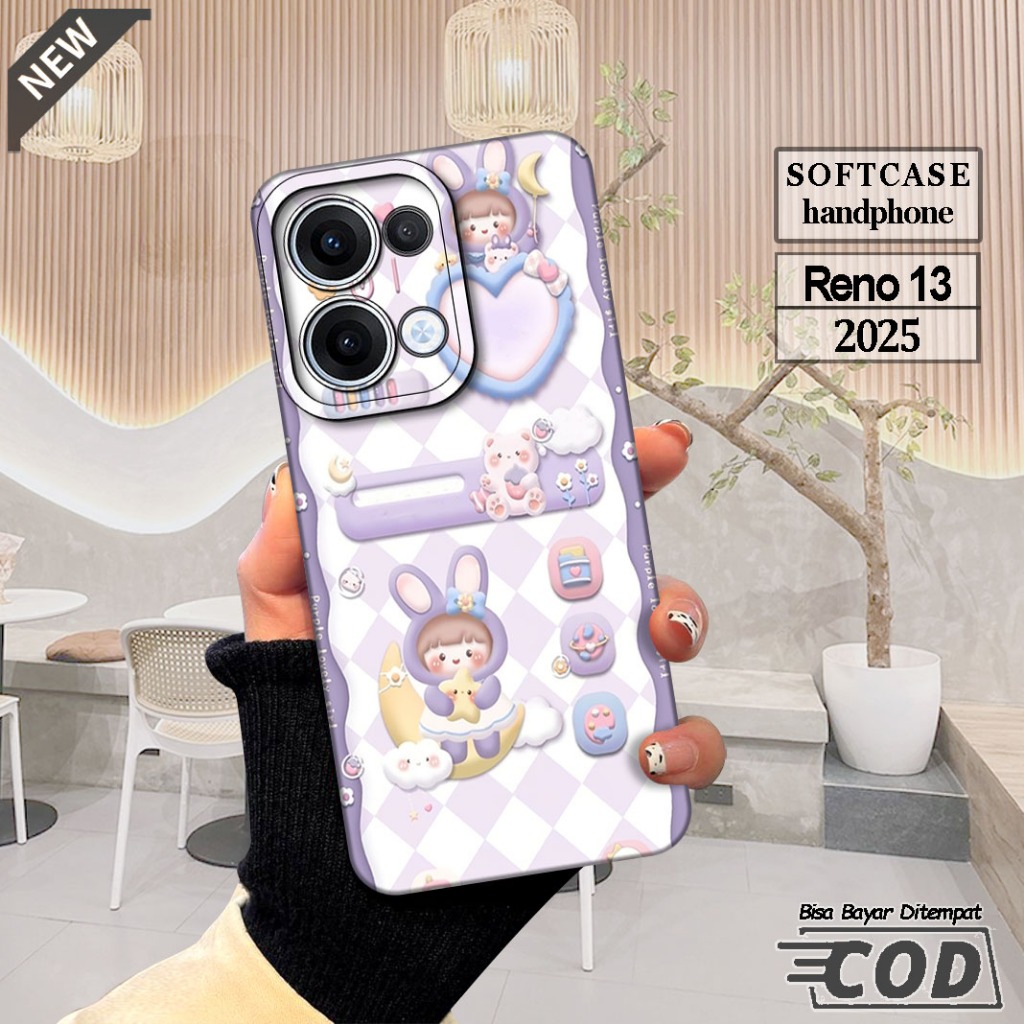 เคส Oppo RENO 13 5G 2025 - เคส Oppo RENO 13F 4G/5G 2025 - เคสซิลิโคนสีดําสุดเท่ ยืดหยุ่น ใส
