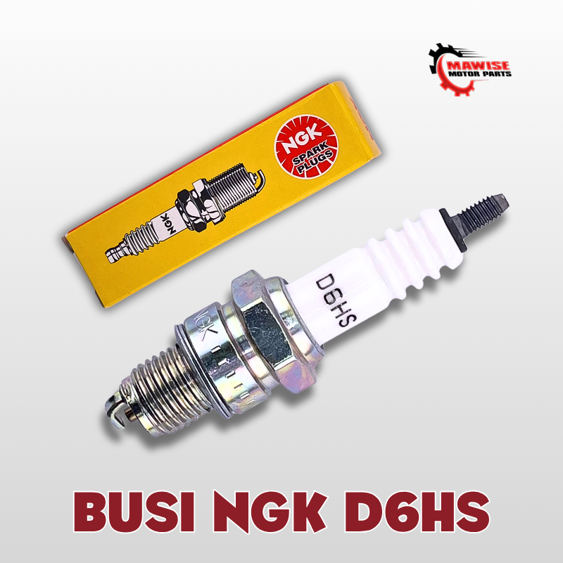 NGK D6HS SPARK PLUG [RETAIL] - NGK D6HS OLD MOTORCYCLE SPARK PLUG C70 C90
