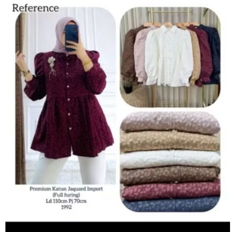 KEMEJA JAGUAR เสื้อเชิ้ตผู้หญิงสไตล์เกาหลี BLOUSE TOP