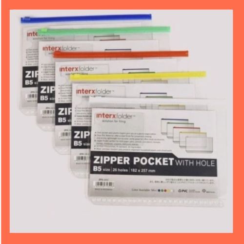 ZIPPER POCKET INTERX FOLDER B5 ZPX 2402 ( RENDOM)