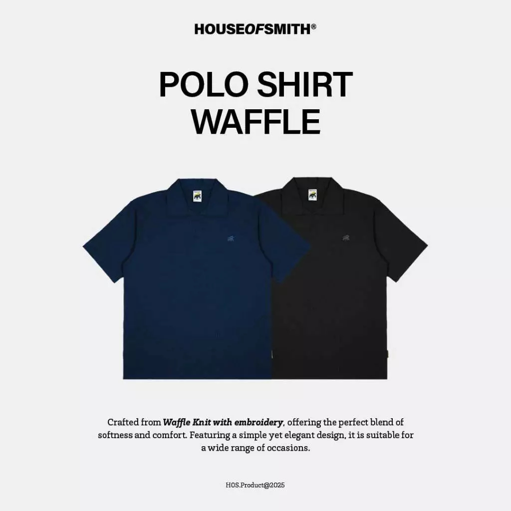 เสื้อโปโล House of Smith PDG - Waffle - เสื้อโปโลผู้ชาย