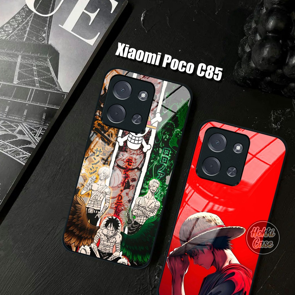 เคส HP Poco C85 One Piece Motif - Poco C85 Glass Softcase - เคสโทรศัพท์ Poco C85 - Poco C85 Silicone