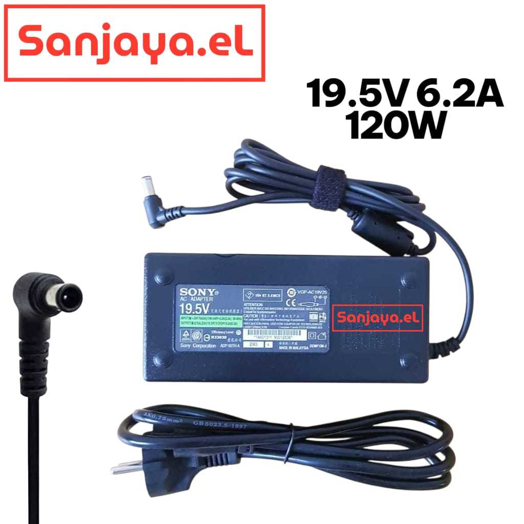 SONY BRAVIA LED TV CHARGER ADAPTER 50 - 60 INCH 19.5V 6.2A ฟรีสายไฟ