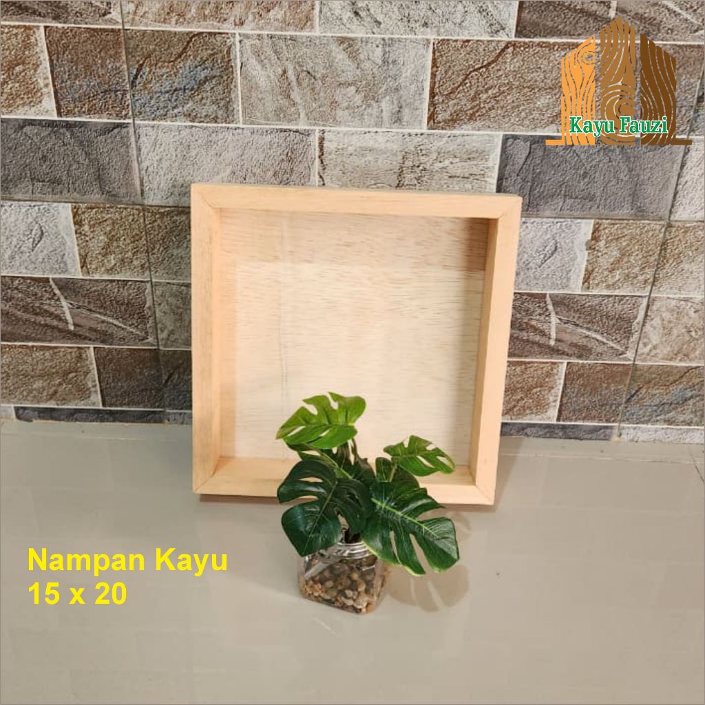 WOODEN TRAY 15 X 20 / MULTIPURPOSE TRAY / WOODEN TRAY / SERAHAN TRAY / WOODEN TRAY