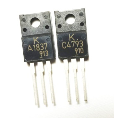 ทรานซิสเตอร์ต้นฉบับ A1837 C4793 KEC (1 ชุด) KTA1837 KTC4793 2SA1837 2SC4793 TO-220F