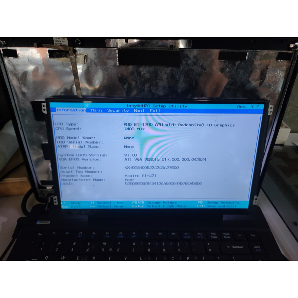 LAYAR ET13 L11S40-KLR-ML-7 LCD LED SLIM LAPTOP SCREEN 11.6" INCH 40 PIN HD 1366 ぜ 768 B116XW03 V.1