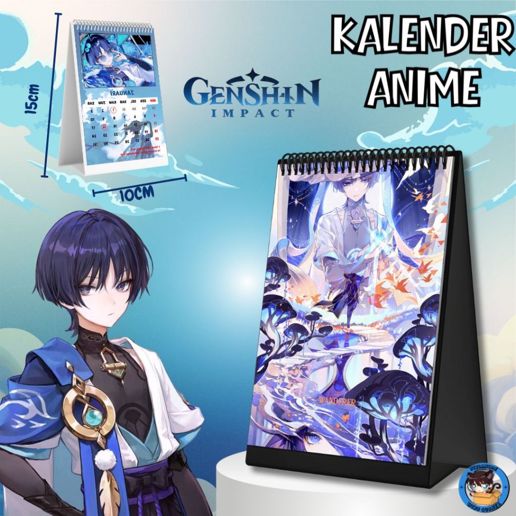 ANIME CALENDAR/ WENDERER CALENDAR GENSHIN IMPACT 2026/ WENDERER CALENDAR 2026