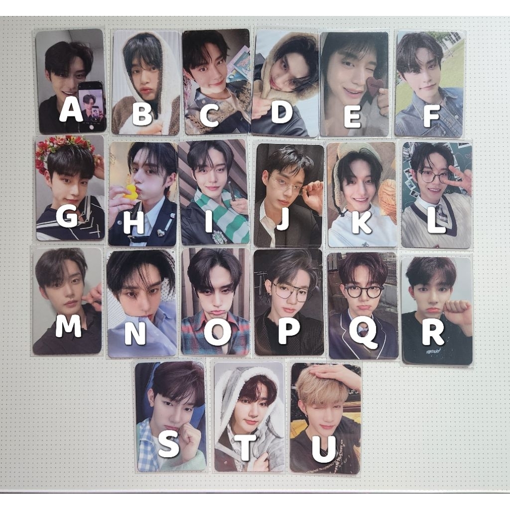 Zb1 photocard centerbaseone pc jiwoong zhanghao โรงภาพยนตร์สวรรค์สีฟ้า soundwave makestar lucky draw