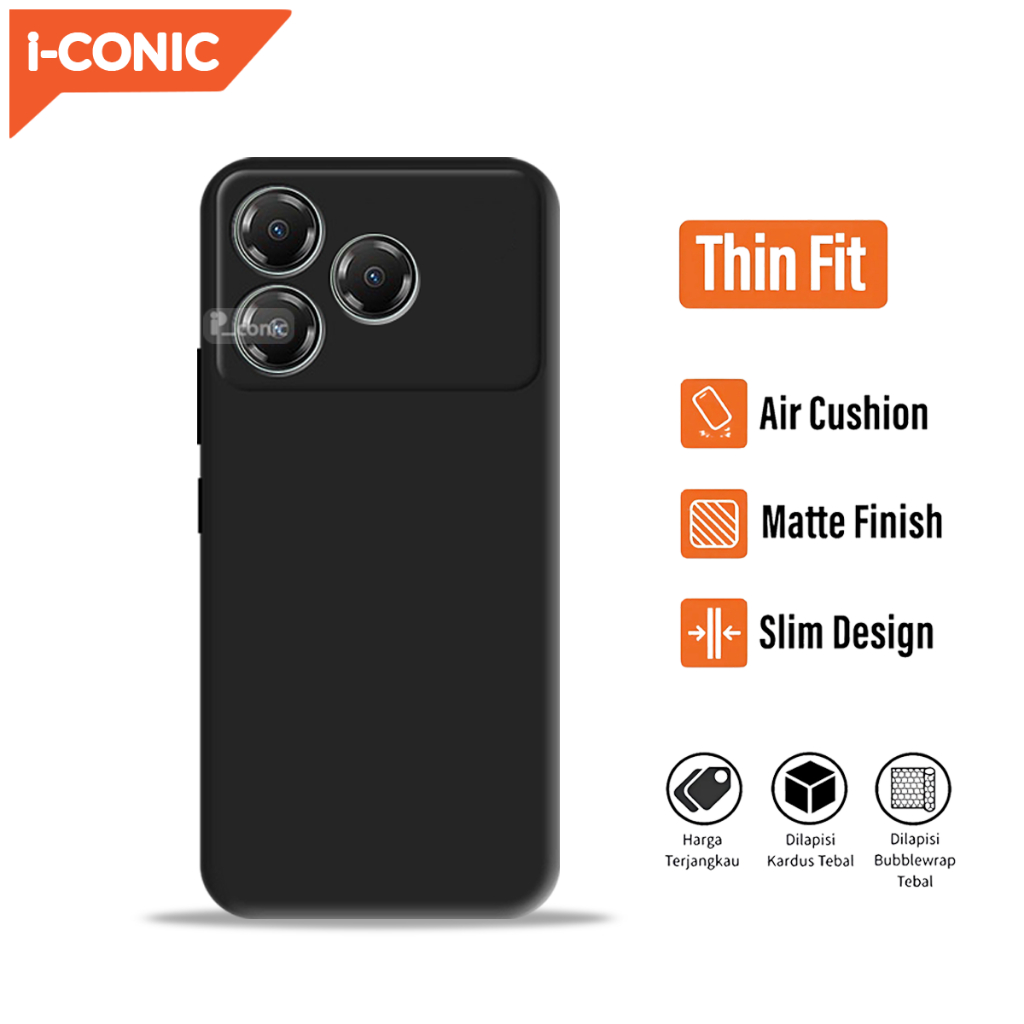 เคส Zte Blade A36 / Nubia A36 Casing Ultra Slim Black Matte Premium Softcase