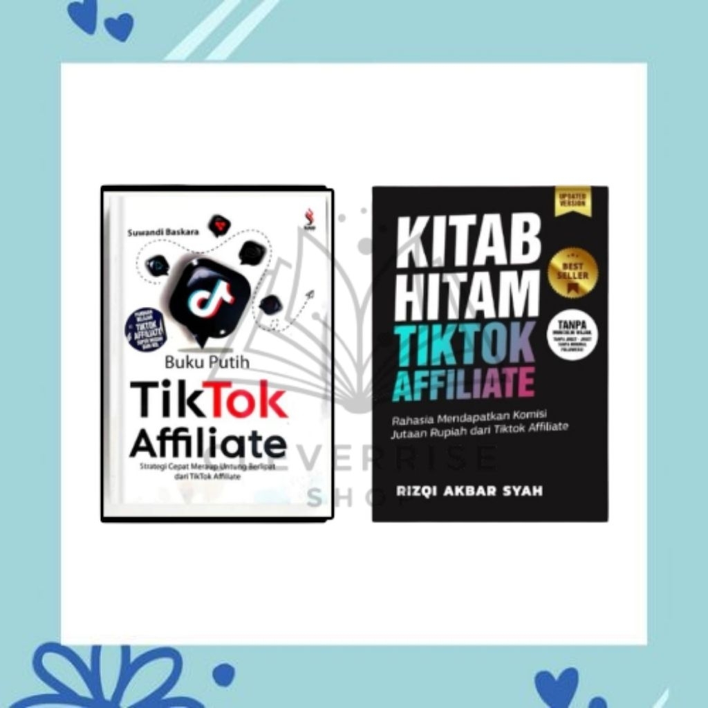 TIKTOK AFFILIATE WHITE BOOK & TIKTOK AFFILIATE BLACK BOOK