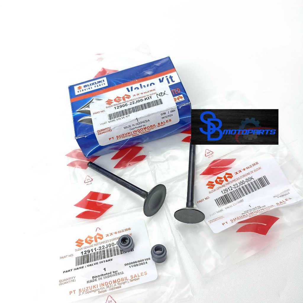 วาล์ว UMBRELLA ชุดใน EX SHOOTER SHOTER SATRIA FU 115 F1 หนุ่มเดิม SGP 12900-22J00-KIT PLUS ฝาครอบวาล