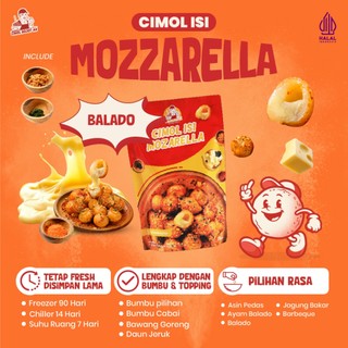 Cimol Bojot AA isi Mozzarella Rasa Balado Daun Jeruk