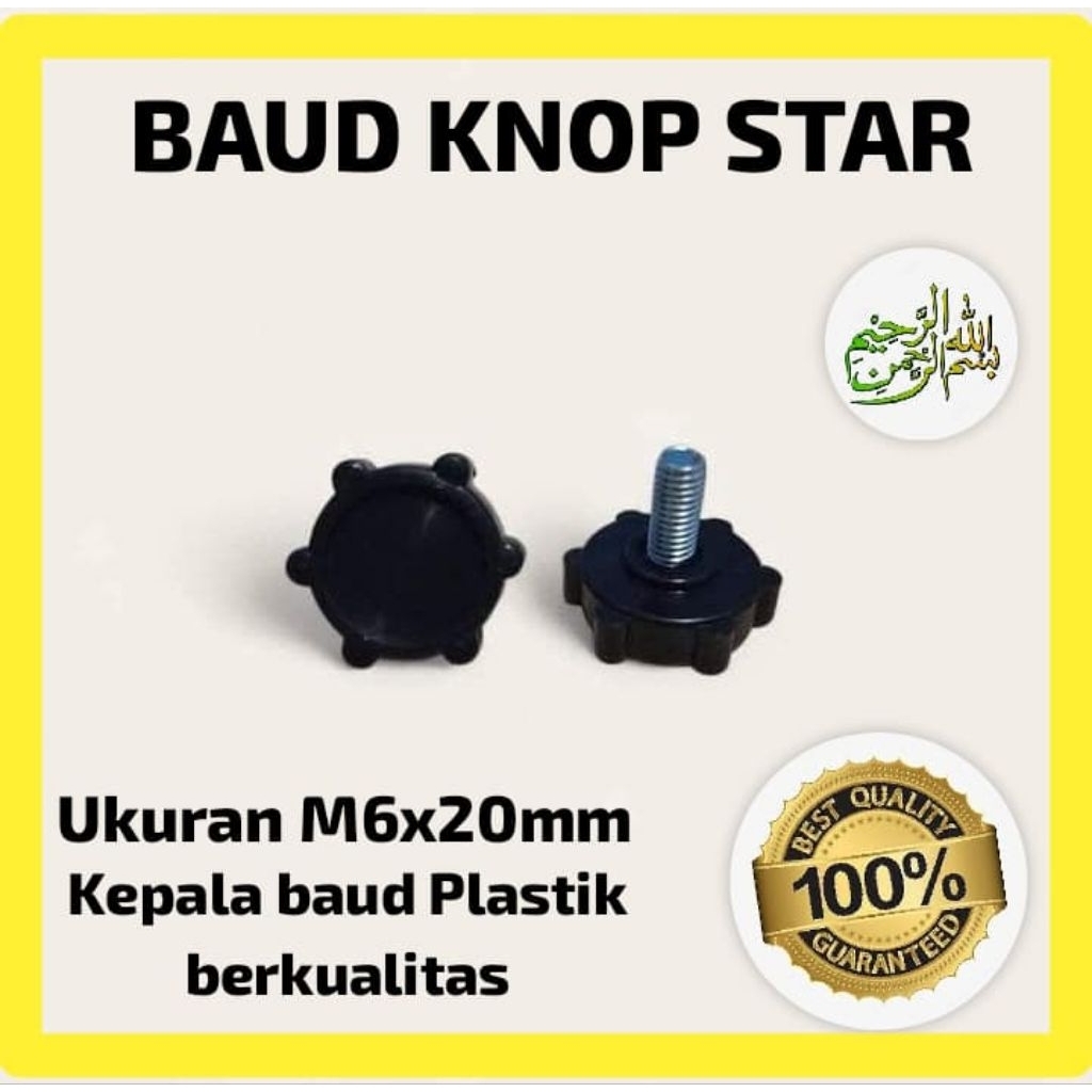BAUD KNOP M6 X 20MM // M8x20MM