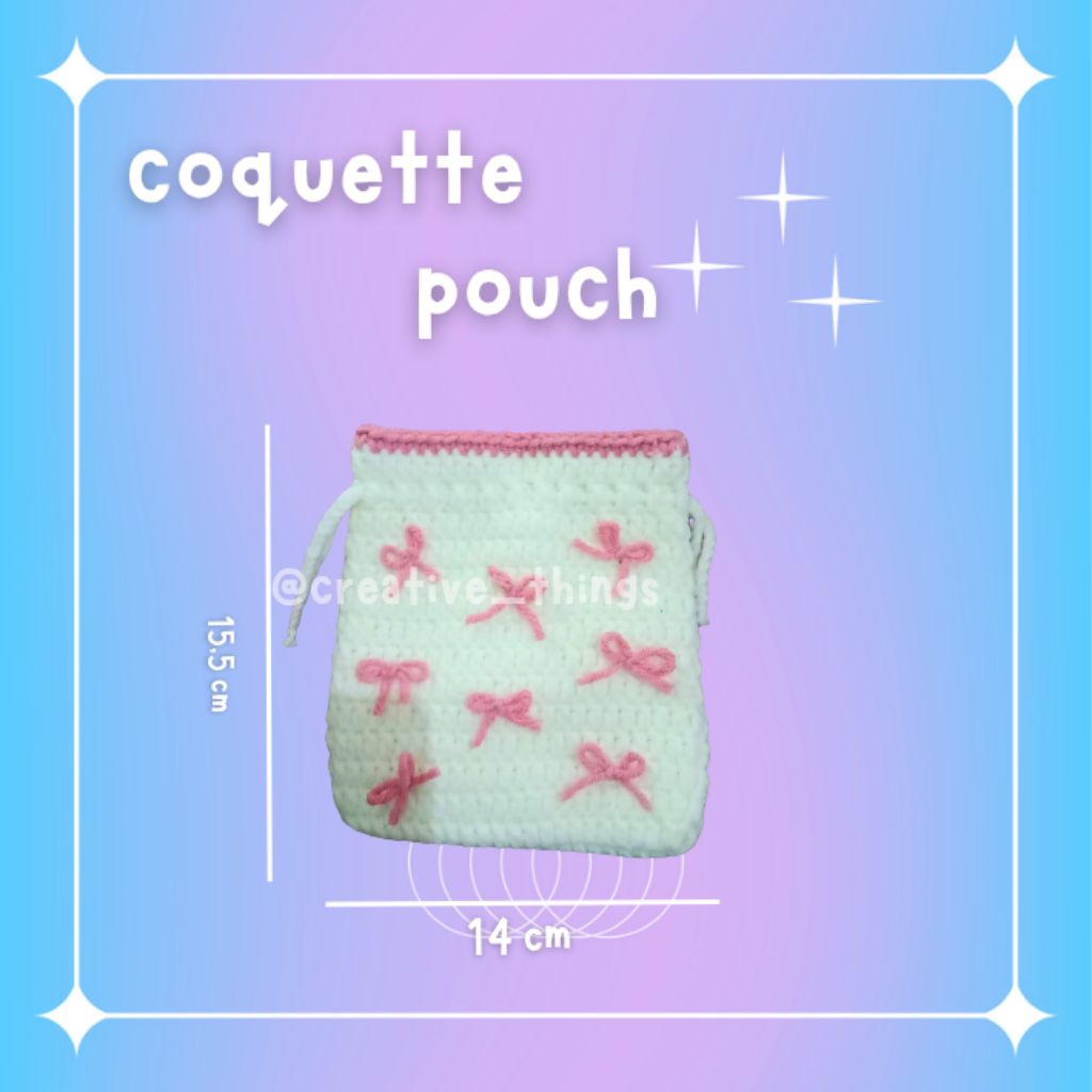 กระเป๋าหูรูด Coquette | กระเป๋าหูรูด Coquette ถัก