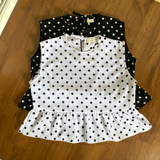 Ara vest by senayue | vest inner | vest polkadot | atasan polkadot | vest motif | inner wanita | outer wanita | vest jumbo | vest dewasa