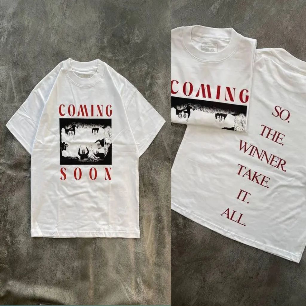 เสื้อยืด COMING SOON / เสื้อยืด WINNER TAKE / เสื้อยืดวงผู้ชายและผู้หญิง