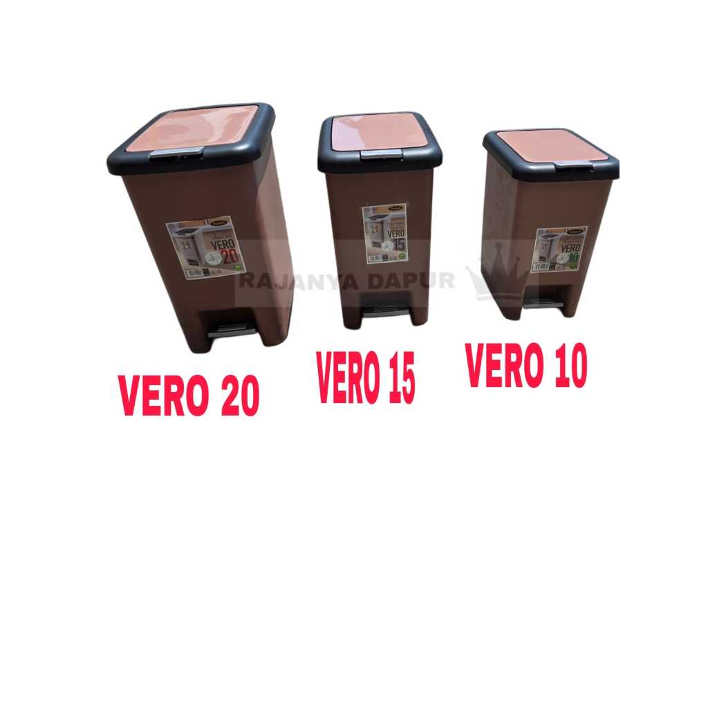 ถังขยะแบบเหยียบ Vero 10/15/20 ลิตร - แป้นเหยียบ vero เปิดคู่ - แป้นเหยียบ vero taiwan star pail