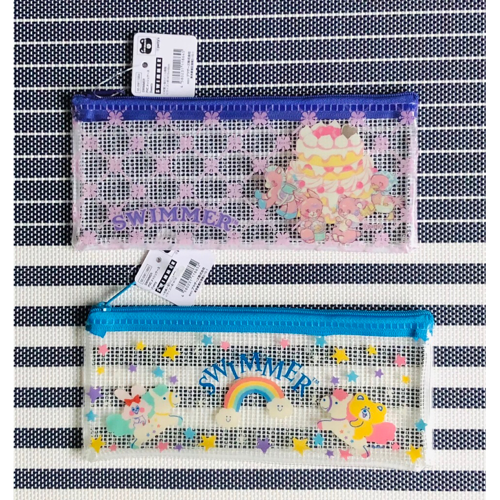 Swimmer ปากกากรณีตาข่ายกล่องดินสอ original japan