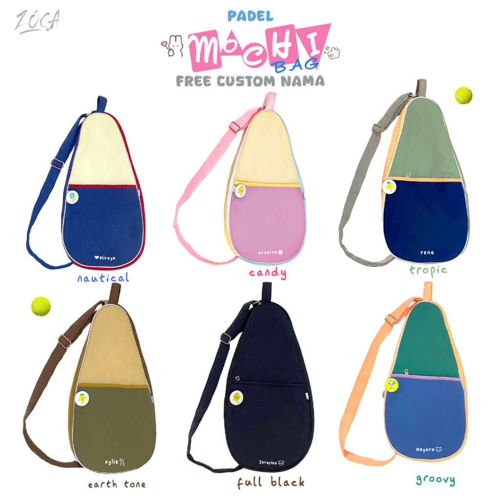 ZOCA MOCHI THERMALT PADEL BAG (ฟรี CUSTOM NAME) PADEL BAG / PADEL CKET BAG / SPORTS BAG / SLING BAG