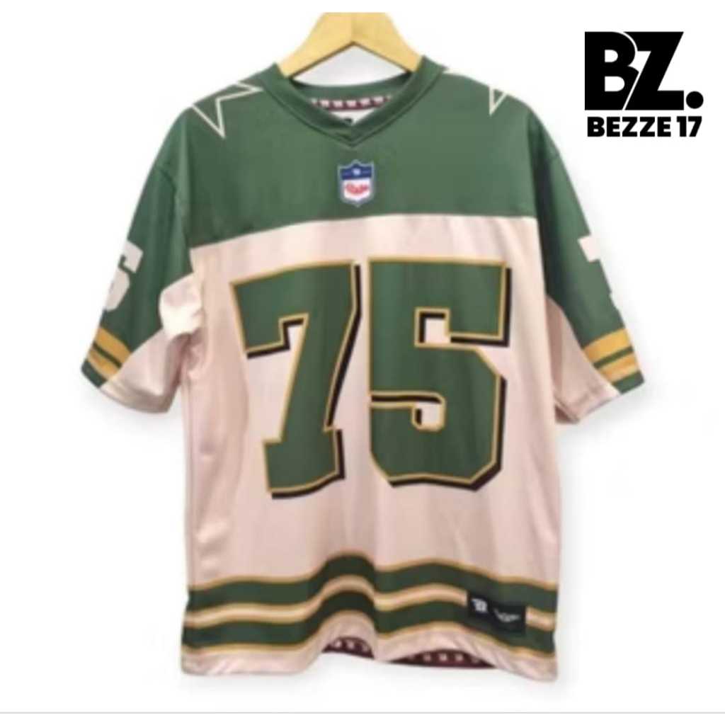 Jersey Vitnage Holigan Number Series 00 สไตล์เครื่องแต่งกาย Oversize Boxy Fit Retro Unisex