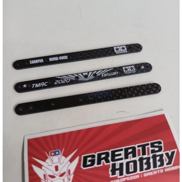 REPLIKA Tamiya แบบจําลอง 15495 Hg แผ่นคาร์บอน (แท่ง) 19 มม. - 1 คู่ 2 ชิ้น