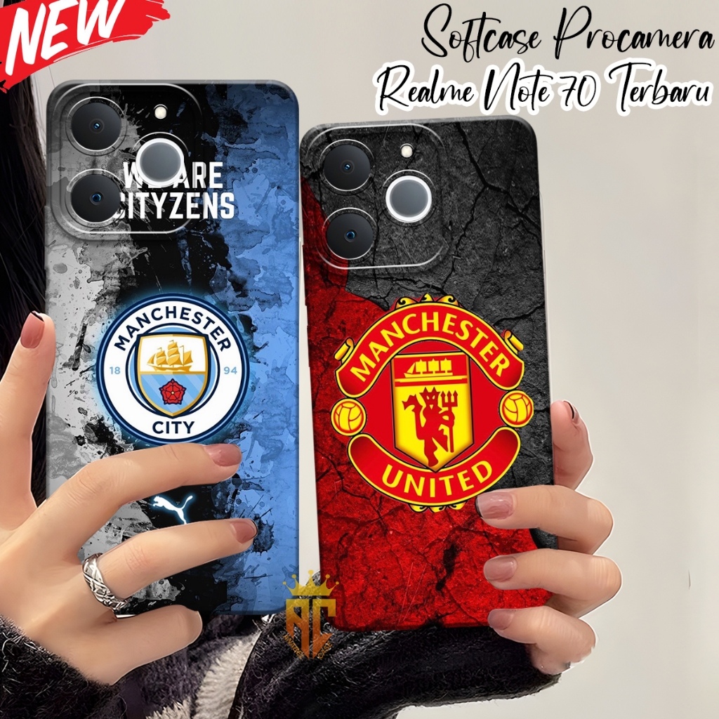 SOFTCASE REALME NOTE 70 4G 2025 - NOTE 60 - NOTE 60X - C63 - C61 - C67 - C65 Fashion Case Last Footb
