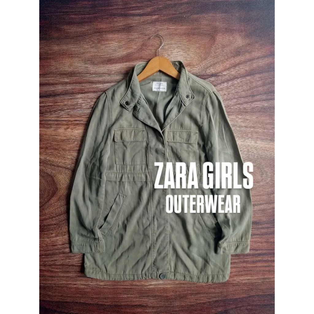 Zara girls parka jacket แจ๊กเก็ตผู้หญิงลําลอง preloved มือสอง