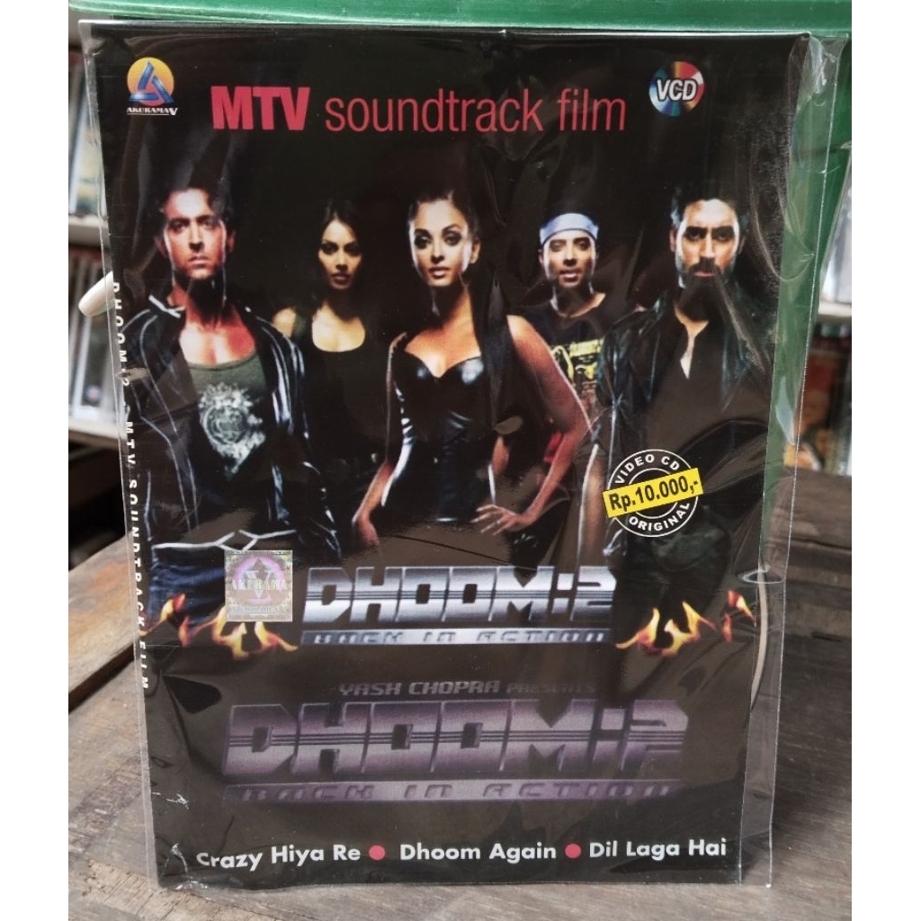 Vcd เทปคาสเซ็ทเพลงอินเดีย dhoom 2