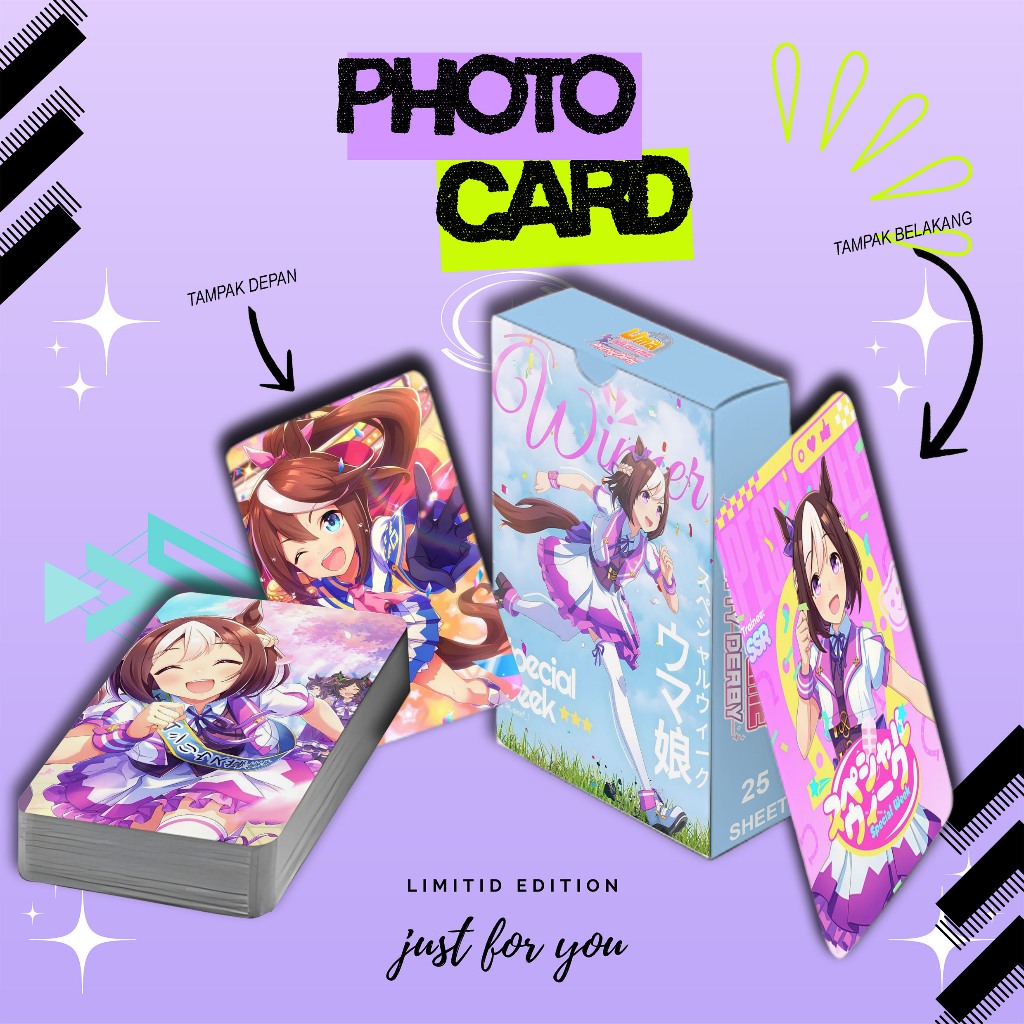 ชุดโฟโต้การ์ดพิเศษ WEEK umamusume pretty derby PREMIUM 25 แผ่น ฟรีกล่อง