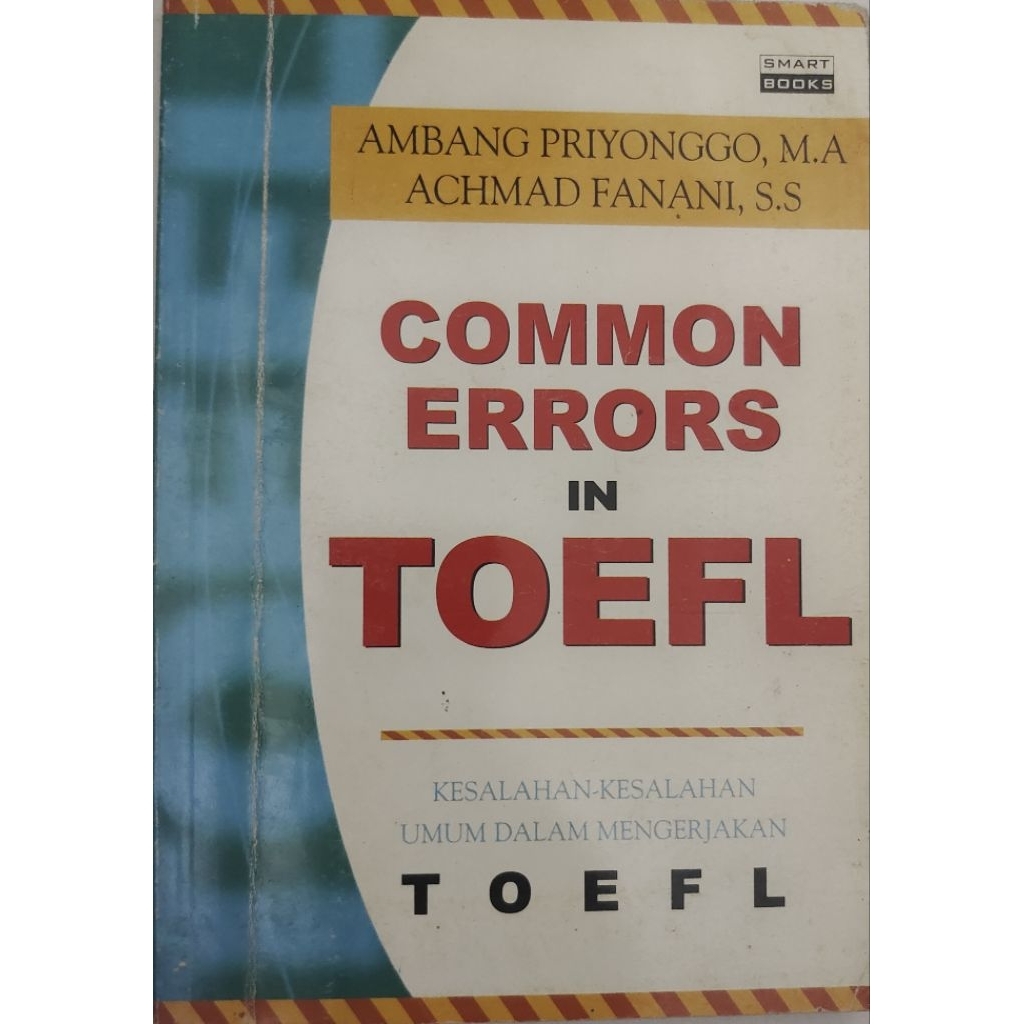 หนังสือ COMMON ERRORS ที่ใช้แล้วต้นฉบับในหนังสือ TOEFL