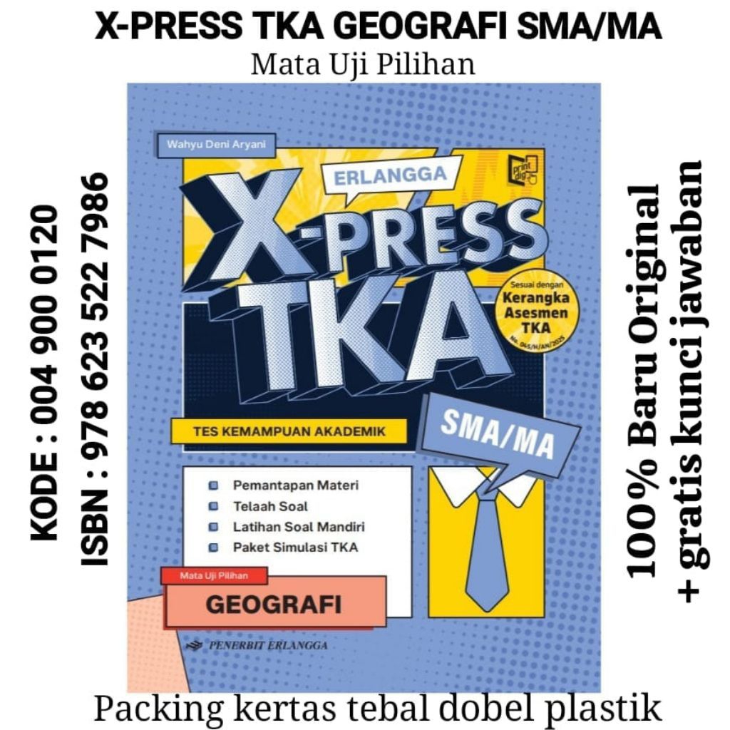Erlangga Xpress TKA Book History SMA / MA