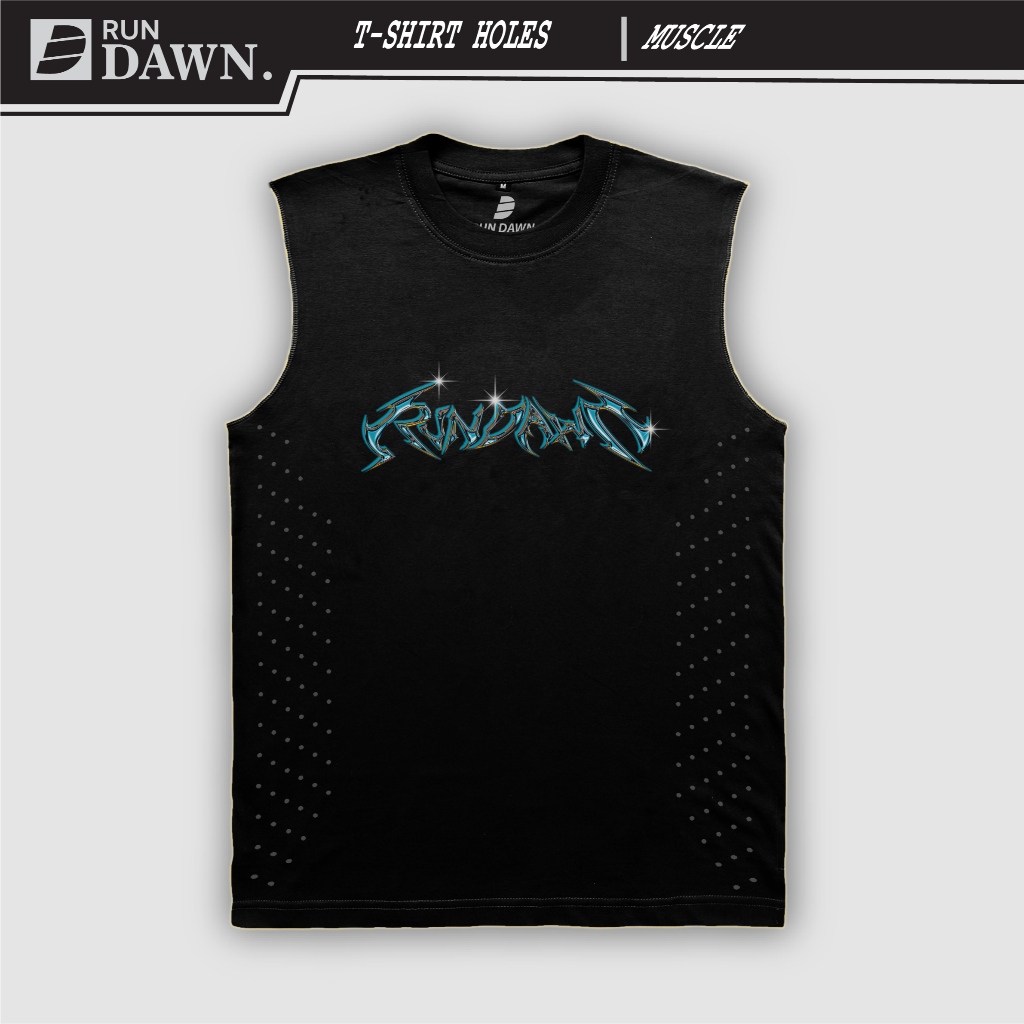 เสื้อยืด Rundawn Unisex Laser Holes – MUSCLE Running • IGNITE THE STREETS