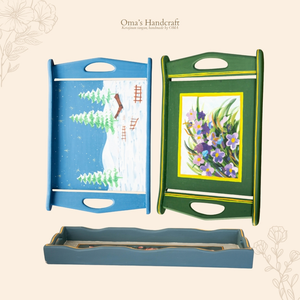 WOODEN TRAY / WOODEN TRAY / HANDMADE WOODEN TRAY / PAINTING TRAY