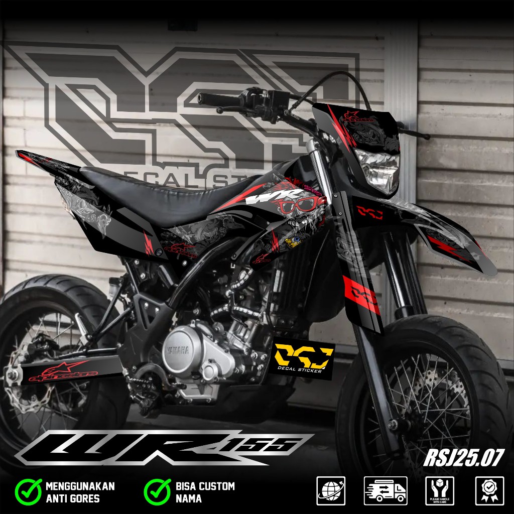 Yamaha WR 155 Fullbody Decal Sticker Yamaha WR Custom Racing Decal Sticker รหัส WR 07
