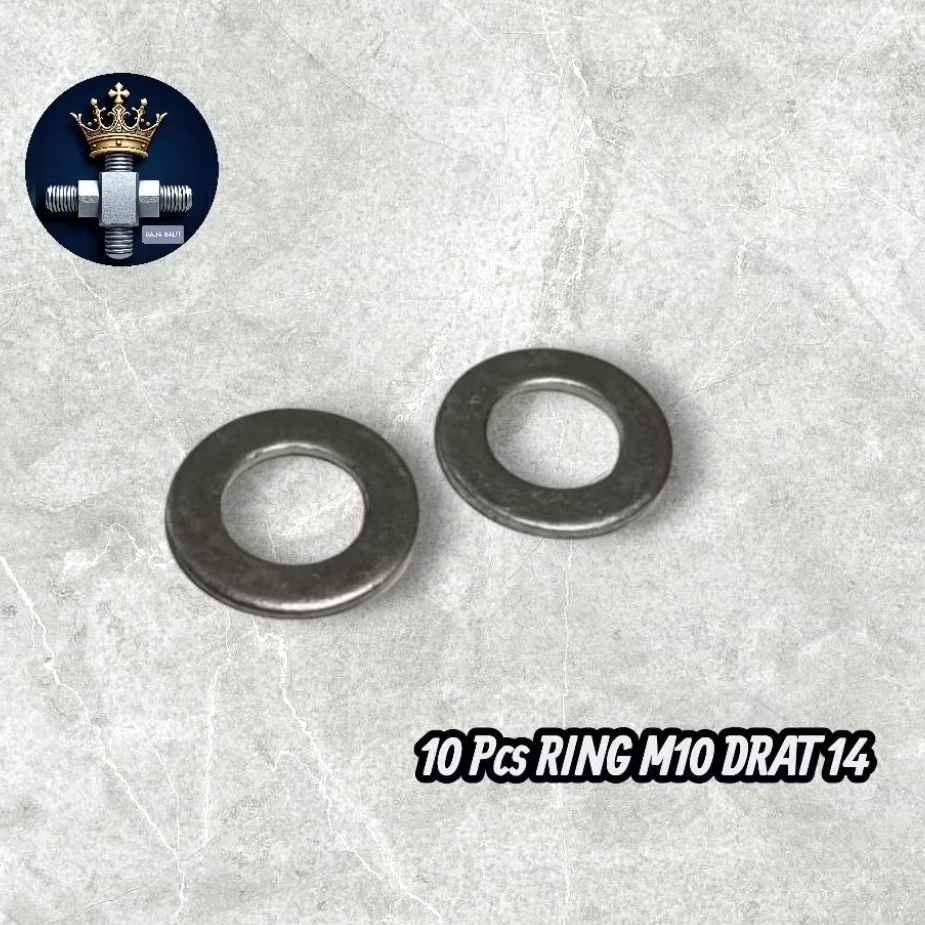 M10 RING 14 THREAD_UNIVERSAL ด้านหน้าและด้านหลัง AXLE RING